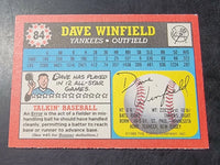Dave Winfield 1989 Topps UK Mini Series Card #84
