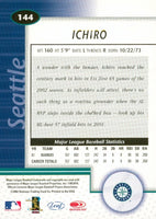 Ichiro Suzuki 2002 Leaf Certified Series Mint Card #144
