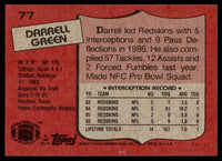 Darrell Green 1987 Topps Series Mint Card #77
