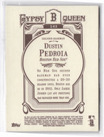 Dustin Pedroia 2012 Topps Gypsy Queen Framed Gold Series Card #143
