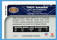 Troy Aikman 2008 Topps NFL Dynasties Tribute Series Mint Card #DYN-TA

