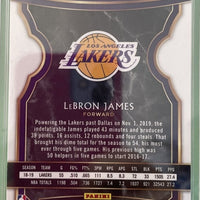 LeBron James 2019 2020 Panini Select Concourse Mint Card #47