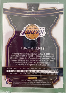 LeBron James 2019 2020 Panini Select Concourse Mint Card #47