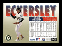 Dennis Eckersley 1993 Fleer Atlantic Series Mint Card #7
