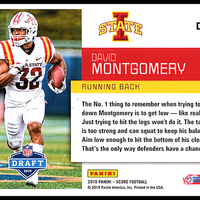 David Montgomery 2019 Score NFL Draft Series Mint Card #DFT-21
