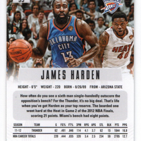 James Harden 2012 2013 Panini Prizm Series Mint Card #95 First Year Of Prizm