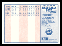 Dwight Gooden 1986 Fleer Baseball's Best Series Mint Card #11
