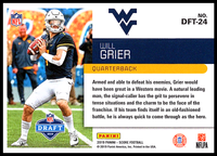 Will Grier 2019 Score NFL Draft Series Mint Card #DFT-24
