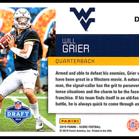 Will Grier 2019 Score NFL Draft Series Mint Card #DFT-24