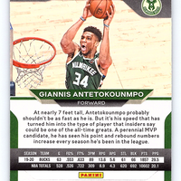 Giannis Antetokounmpo 2020 2021 Panini Prizm Series Mint Card #111