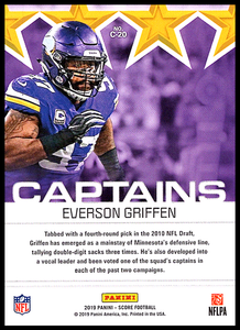 Everson Griffen 2019 Score Captains Series Mint Card #C-20