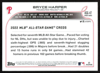 Bryce Harper 2022 Topps Update All Star Game Series Mint Card # ASG-47
