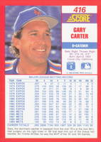 Gary Carter 1990 Score Series Mint Card #416
