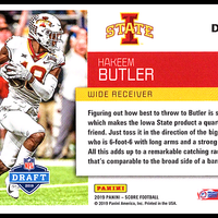 Hakeem Butler 2019 Score NFL Draft Series Mint Card #DFT-30