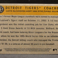 Detroit Tigers Coaches 2009 Topps Heritage Series Mint Short Print Card #461