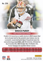 Brock Purdy 2023 Panini Prestige Series Mint 2nd Year Card #256
