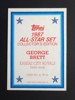 George Brett 1987 Topps All-Star Collector's Edition Mint Card #31
