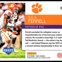 Clelin Ferrell 2019 Score NFL Draft Series Mint Card #DFT-23