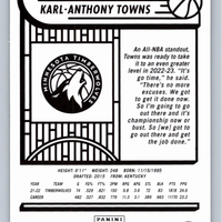 Karl-Anthony Towns 2022 2023 NBA Hoops Series Mint Card #195