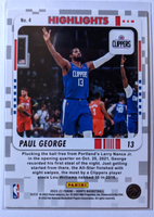 Paul George 2022 2023 Panini Hoops Highlights Series Mint Card #4
