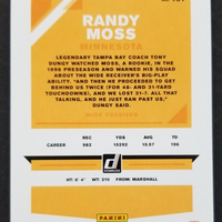 Randy Moss 2019 Panini Donruss Series Mint Card #161