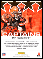 Myles Garrett  2019 Score Captains Series Mint Card #C-17
