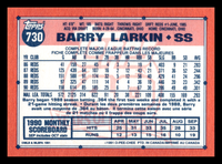 Barry Larkin 1991 O-Pee-Chee Series Mint Card #730
