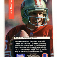 Joe Montana 1993 Playoff Series Mint Card #8