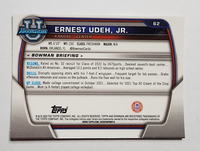 Ernest Udeh Jr 2022 2023 Bowman University Chrome Pink Refractor Mint Rookie Card #62
