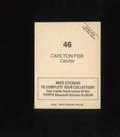 Carlton Fisk 1981 Topps Baseball Sticker #46
