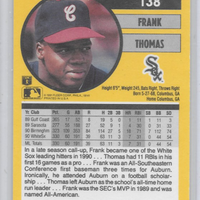 Frank Thomas 1991 Fleer Series Mint Card #138