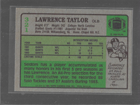 Lawrence Taylor 1984 Topps Mint Card #321
