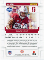 Bryce Love 2019 Score Scorecard Series Mint Rookie Card #338
