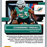 Channing Tindall 2022 Panini Donruss Series Mint Card #392