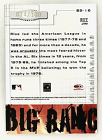Jim Rice 2005 Donruss Leather & Lumber Big Bang Series Mint Card #BB-16
