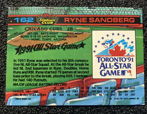 Ryne Sandberg  1991 Topps Stadium Club Dome Series Mint Card #162