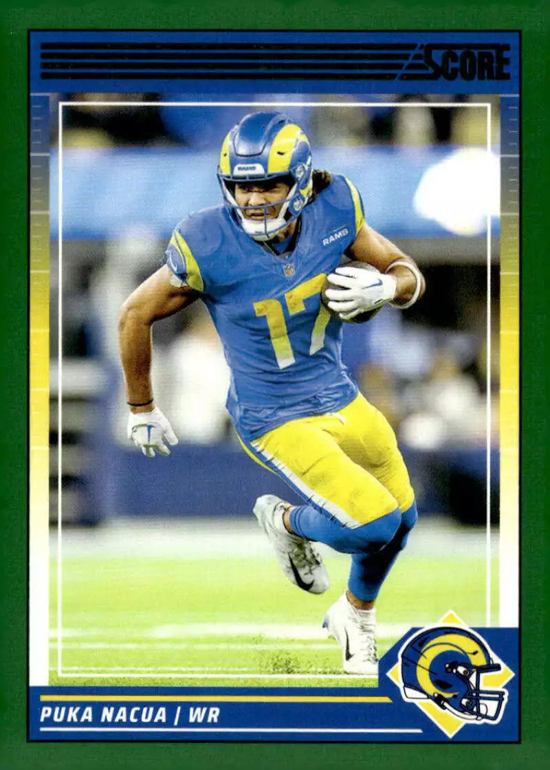 Puka Nacua 2024 Panini Score Green Series Mint Card #156