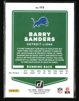 Barry Sanders 2021 Donruss Series Mint Card #173
