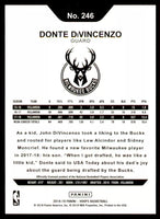 Donte DiVincenzo 2018 2019 Panini NBA Hoops Series Mint Rookie Card #246
