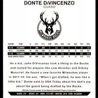 Donte DiVincenzo 2018 2019 Panini NBA Hoops Series Mint Rookie Card #246