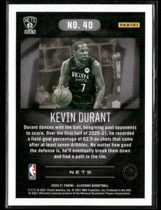 Kevin Durant 2020 2021 Panini  Illusions Series Mint Card #40