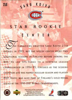 Saku Koivu 1995 1996 Upper Deck Star Rookie Series Mint Card #259
