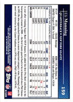 Eli Manning 2009 Topps Series Mint Card #159
