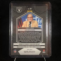 Tom Flores 2024 Panini Mosaic Green Hall of Fame Prizm Series Mint Card #297
