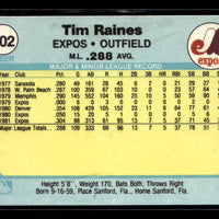 Tim Raines 1982 Fleer Series Mint Card #202