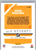 John Riggins 2019 Donruss Press Proof Red Series Mint Card  #184
