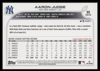 Aaron Judge 2022 Topps Gold Star Series Mint Card #99
