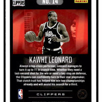 Kawhi Leonard 2020 2021 Panini  Illusions Series Mint Card #14