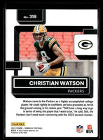 Christian Watson 2022 Panini Donruss Series Mint Rookie Card #335
