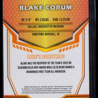 Blake Corum  2024 SAGE Blue Series Mint Card #11